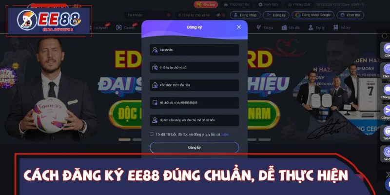 Cách đăng ký EE88 đúng chuẩn, dễ thực hiện