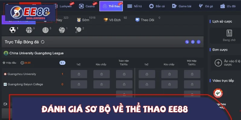 Giới thiệu đôi nét về chuyên mục Thể Thao EE88